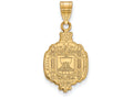 Logoart Sterling Silver Gp Navy Large Crest Pendant Necklace