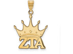 Logoart Sterling Silver Gp Zeta Tau Alpha Medium Pendant