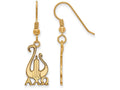 Logoart Sterling Silver Gp Alpha Chi Omega Medium Dangle Earrings