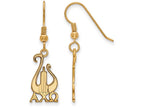 Logoart Sterling Silver Gp Alpha Chi Omega Medium Dangle Earrings