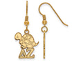 Logoart Sterling Silver Gp Delta Zeta Small Dangle Earrings