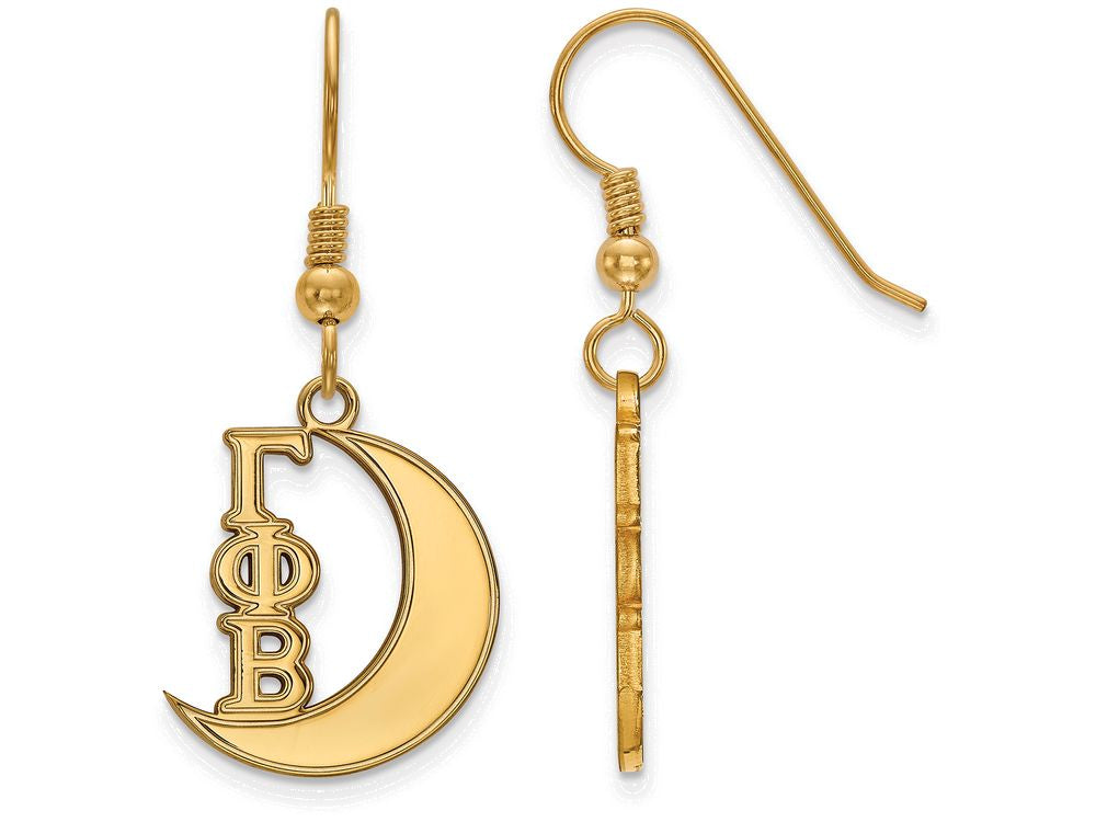 Logoart Sterling Silver Gp Gamma Phi Beta Small Dangle Earrings