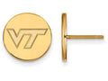 Logoart Sterling Silver Gp Virginia Tech Small Disc Earrings