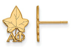Logoart Sterling Silver Gp Alpha Phi Extra Small Post Earrings