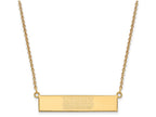 Logoart Sterling Silver Gp Miami University Small Bar Necklace