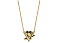 Sterling Silver Gp Nhl Logoart Pittsburgh Penguins Large  Enamel Pendant Necklace