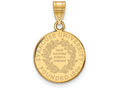 Logoart Sterling Silver Gp Syracuse University Medium Crest Pendant