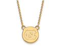Logoart Sterling Silver Gp U Of North Carolina Small Disc Necklace