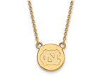Logoart Sterling Silver Gp U Of North Carolina Small Disc Necklace