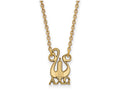 Logoart Sterling Silver Gp Alpha Chi Omega Small Pendant Necklace