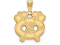 Sterling Silver Gp Nhl Logoart Chicago Blackhawks Large Pendant