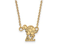 Logoart Sterling Silver Gp Delta Zeta Extra Small Pendant Necklace