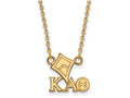 Logoart Sterling Silver Gp Kappa Alpha Theta Extra Small Pendant Necklace