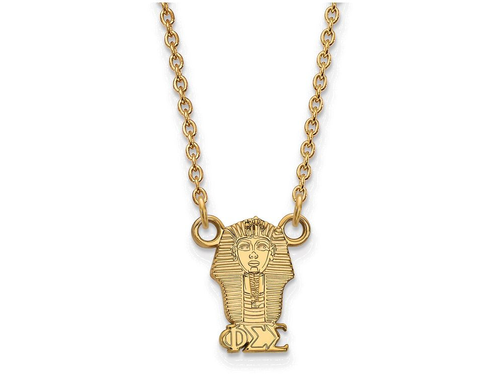 Logoart Sterling Silver Gp Phi Sigma Sigma Extra Small Pendant Necklace
