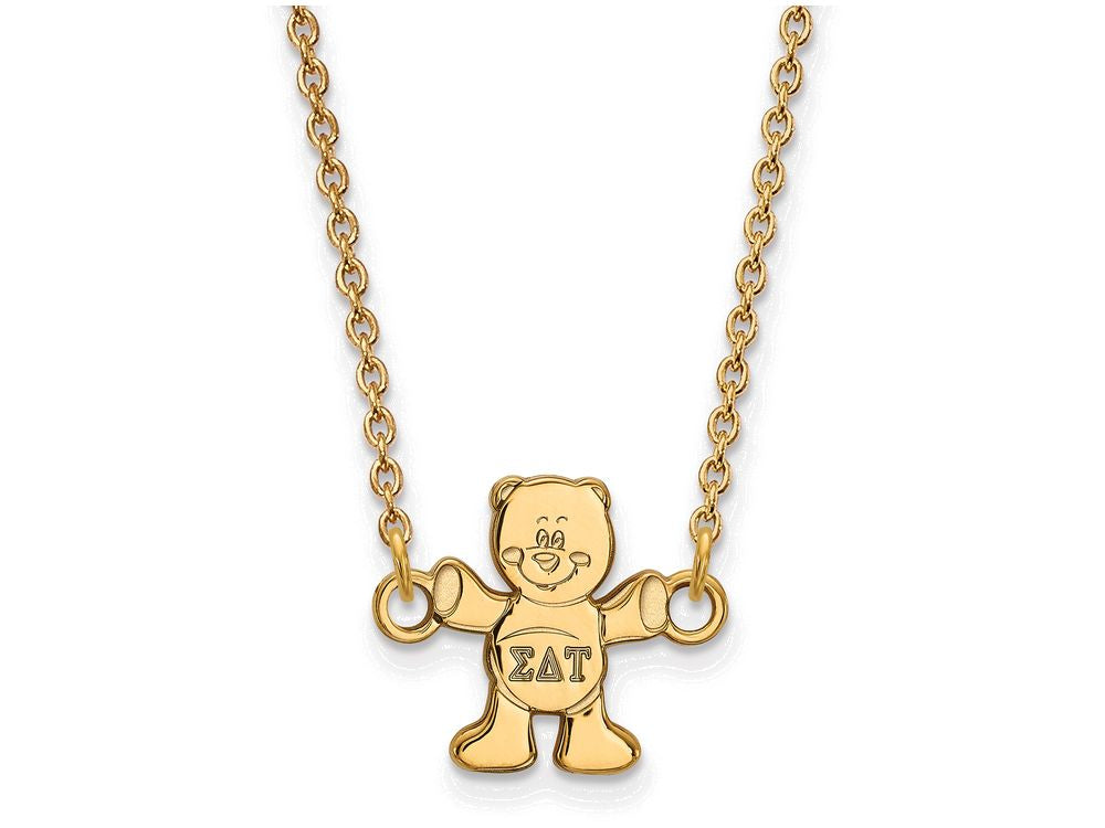 Logoart Sterling Silver Gp Sigma Delta Tau Extra Small Pendant Necklace