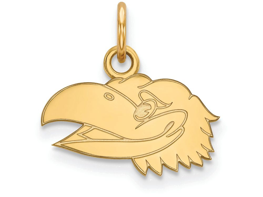 Logoart Sterling Silver Gp University Of Kansas Extra Small Pendant