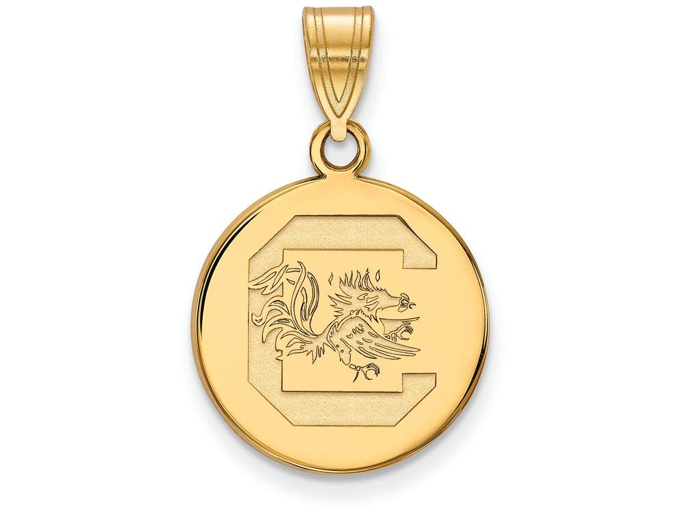 Logoart Sterling Silver Gp University Of South Carolina Med Disc Pendant