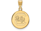 Logoart Sterling Silver Gp University Of South Carolina Med Disc Pendant