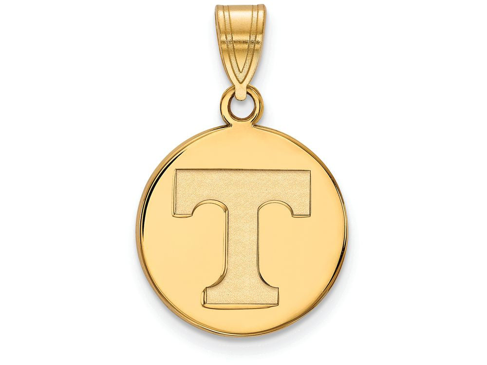 Logoart Sterling Silver Gp University Of Tennessee Medium Disc Pendant