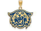 Logoart Sterling Silver Gp Villanova University Large Enamel Pendant
