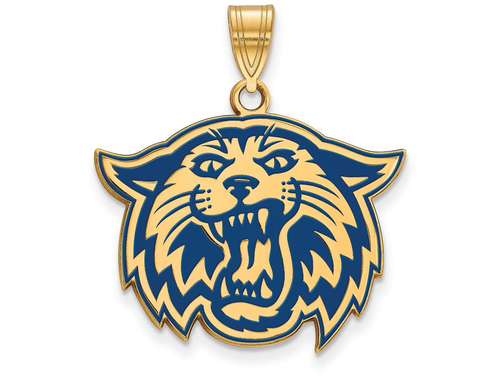 Logoart Sterling Silver Gp Villanova University Large Enamel Pendant