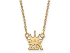 Logoart Sterling Silver Gp Zeta Tau Alpha Extra Small Pendant Necklace