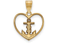 Logoart Sterling Silver Gp Alpha Sigma Tau Heart Pendant