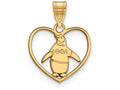 Logoart Sterling Silver Gp Theta Phi Alpha Heart Pendant