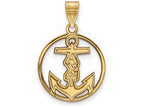 Logoart Sterling Silver Gp Alpha Sigma Tau Medium Circle Pendant