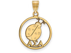 Logoart Sterling Silver Gp Alpha Sigma Alpha Medium Circle Pendant
