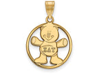 Logoart Sterling Silver Gp Sigma Delta Tau Medium Circle Pendant