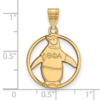 Logoart Sterling Silver Gp Theta Phi Alpha Medium Circle Pendant