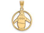 Logoart Sterling Silver Gp Theta Phi Alpha Medium Circle Pendant