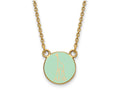 Logoart Sterling Silver Gp Alpha Epsilon Phi Extra Small Enamel Pendant Necklace