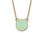 Logoart Sterling Silver Gp Alpha Epsilon Phi Extra Small Enamel Pendant Necklace