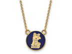 Logoart Sterling Silver Gp Alpha Xi Delta Small Enamel Pendant Necklace