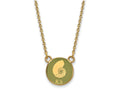 Logoart Sterling Silver Gp Kappa Delta Small Enamel Pendant Necklace