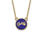 Logoart Sterling Silver Gp Kappa Kappa Gamma Small Enamel Pendant Necklace