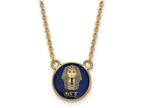Logoart Sterling Silver Gp Phi Sigma Sigma Small Enamel Pendant Necklace