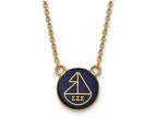 Logoart Sterling Silver Gp Sigma Sigma Sigma Small Enamel Pendant Necklace