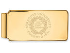 Logoart Sterling Silver Gp Syracuse University Money Clip Crest