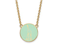 Logoart Sterling Silver Gp Alpha Epsilon Phi Small Enamel Pendant Necklace