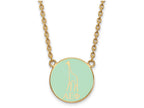 Logoart Sterling Silver Gp Alpha Epsilon Phi Small Enamel Pendant Necklace
