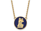 Logoart Sterling Silver Gp Alpha Xi Delta Large Enamel Pendant Necklace