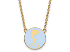 Logoart Sterling Silver Gp Delta Delta Delta Large Enamel Pendant Necklace