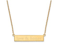 Logoart Sterling Silver Gp Miami University Small Bar Necklace