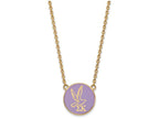Logoart Sterling Silver Gp Sigma Kappa Large Enamel Pendant Necklace