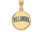 Logoart Sterling Silver Gp Villanova University Medium Enamel Disc Pendant