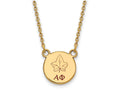 Logoart Sterling Silver Gp Alpha Phi Small Enamel Pendant Necklace