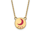Logoart Sterling Silver Gp Gamma Phi Beta Small Enamel Pendant Necklace